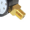 Picture of Joywayus Pressure Gauge 0 to 100 PSI Brass 1/4" Male NPT Thread Lower Mount, Multiple Function