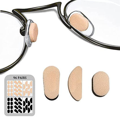 Picture of Dadop 96 Pairs of Glasses Nose Pads, Soft Foam Self-Adhesive Nose Pads, Sponge Anti-Slip