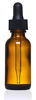 Picture of Amber Glass Bottles with Eye Droppers (2 oz, 4 pk) For Essential Oils, Colognes & Perfumes, Blank Labels Included