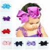 Picture of DDazzling Baby Large Hair Bow Headband Hair Accessories Photo Props (Red)