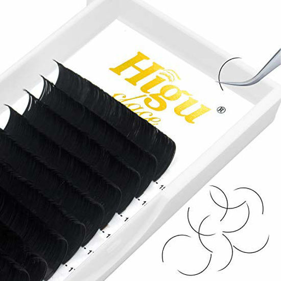 Picture of Higu Classic Eyelash Extensions 0.07mm DD Mix 15-20mm Tray Individual Eyelash Extensions Silk Classic Lashes Extension Premium Single Lash Extensions Professional Salon Use(0.07 DD Mix 15-20)