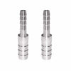 Picture of Beduan Stainless Steel Reducing Splicer Mender Barb, 3/8" to 1/4" Hose Barb, Reducer Barb Fitting Air Water Fuel Boat (Pack of 2)