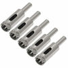 Picture of PHITUODA 5pcs 1/2-Inch / 13mm Diamond Drill Bits, Small Diamond Hole Saw Hollow Core Drill Bits for Glass Ceramic Porcelain Tiles Marble Granite Quartz