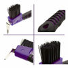 Picture of BOTH WINNERS Horse Hoof Pick Brush with Soft Touch Rubber Handle (Purple)