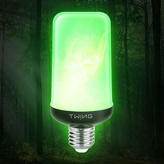 GetUSCart LED Flame Effect Fire Light Bulbs Green 99 LED 6W