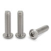 Picture of 8-32 x 1/2" Button Head Socket Cap Bolts Screws, Stainless Steel 18-8 (304), Bright Finish, Allen Hex Drive, 50 PCS