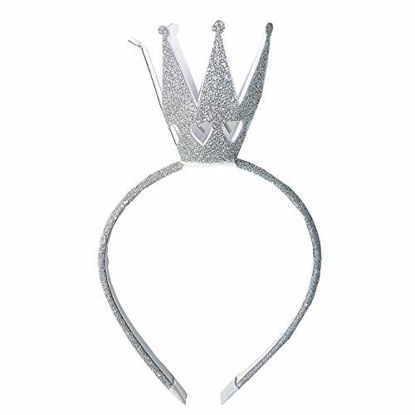 Picture of Girls Shiny Crown Hairband Silver