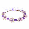 Picture of DDazzling Girls Breath Crown Flower Girl crown Floral Headband Wedding Hair Wreath Photo Props (Purple)