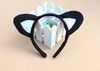 Picture of Halloween Headband Kids Animals Costume Dalmatian Mouse Wolf Tiger Cat Ears and Tail (Black Cat)