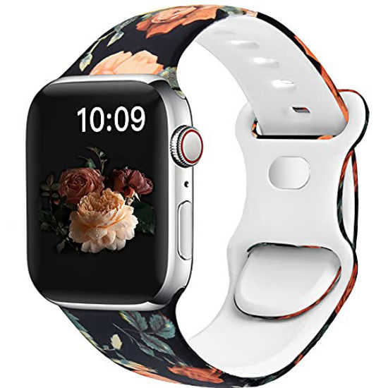 Floral apple discount watch band 40mm