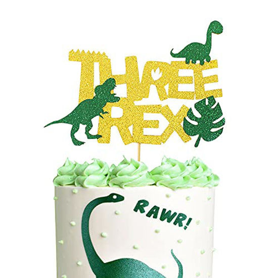3 Rex Cake Topper Three Rex Cake Topper Dinosaur Cake Topper - Etsy |  Dinosaur cake toppers, Dinosaur themed birthday party, Dinosaur birthday  party decorations
