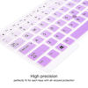 Picture of Dell Latitude Keyboard Cover for Dell Latitude E7450 E7470 E5470 E7480 E5450 5480 5490 7490, Dell 3340 E3340 Laptop Silicone Keyboard Skin Keyboard Protector, Gradual Purple (US Layout, with Pointing)