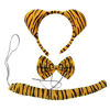 Picture of Halloween Headband Kids Animals Costume Dalmatian Mouse Wolf Tiger Cat Ears and Tail (Yellow Tiger)