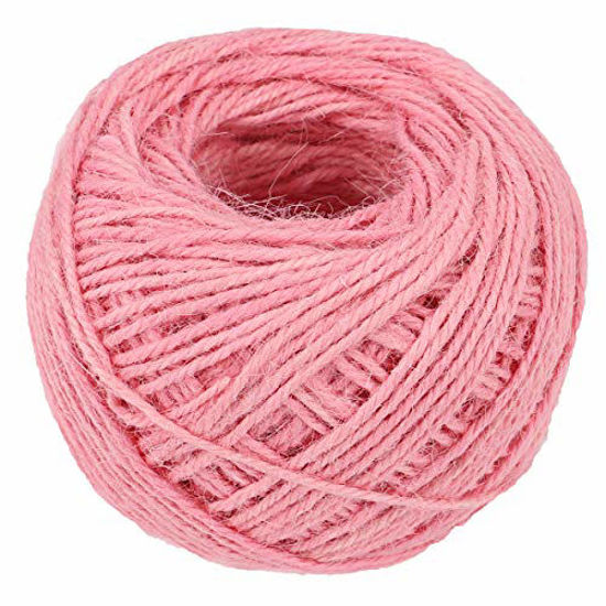 GetUSCart- 328 Feet Jute Twine Strong Cord Thick Rope String for DIY Art  Craft Gift Wrapping Home Garden Deco (Pink)