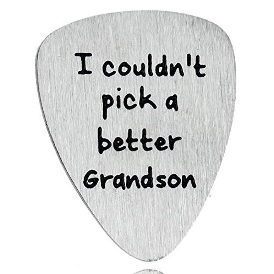 Picture of Grandson Gifts Musical Gift For Grandson I Couldn't Pick A Better Grandson Guitar Picks