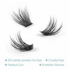 Picture of DIY Eyelash Extension, 3D Effect Individual Glue Bonded Clusters Volume Lashes pack, Home Eyelash Extension Lashes Pack (12MM-Volume)