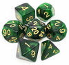 Picture of Haxtec Glitter DND Dice Set 7PCS Polyhedral D&D Nebula Dice for Roleplaying Dice Games as Dungeons and Dragons (Green Black Nebula)