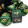 Picture of Haxtec Glitter DND Dice Set 7PCS Polyhedral D&D Nebula Dice for Roleplaying Dice Games as Dungeons and Dragons (Green Black Nebula)