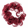 Picture of PRETTYSHOP XXXL Hairpiece Hair Wrap Scrunchie Scrunchy Updos, VOLUMINOUS, Curly Messy Bun, Intense red # 113A HW29