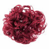 Picture of PRETTYSHOP XXXL Hairpiece Hair Wrap Scrunchie Scrunchy Updos, VOLUMINOUS, Curly Messy Bun, Intense red # 113A HW29