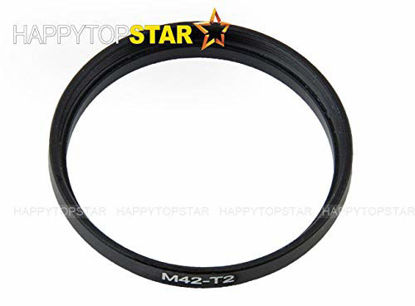 Picture of Metal M42 42mm 1mm Thread Pitch to T2 42mm 0.75mm Male to Female 42mm to 42mm Coupling Ring Adapter for Lens Filter