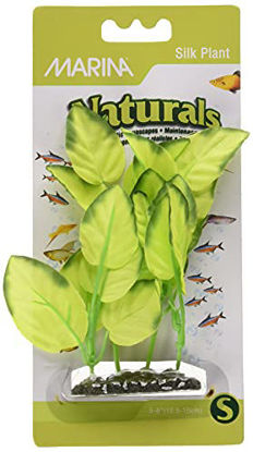 Picture of Marina Naturals, Green Foreground Silk Plant, Small Fish Tank Decoration, PP113