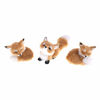 Picture of GUDVES Simulation Brown Fox Toy Furs Squatting Fox Model Home Decoration Animals World with Static Action Figures (Fox Toy)