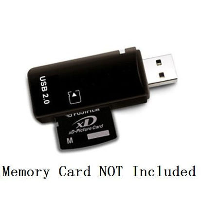 Picture of eTECH USB2.0 Black Color High Speed xD Memory Card Reader Supports Olympus and Fuji XD Picture Card 1GB 2GB