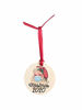 Picture of 2020 Christmas Ornament Quarantine Christmas Wood Ornament Santa Ornament Santa With Mask Christmas 2020 Ornament