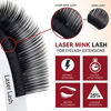 Picture of 0.15 CLASSIC Mink lash extensions C, D curl | Speedy lashing, longer-lasting lash extensions with laser-processed individual lashes | Professionals choice for lash extension supplies(C0.15x7~14)