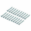 Picture of uxcell Furniture Confirmat Screw 7x49mm Hex Socket Wood Screws Zinc Plated 20pcs