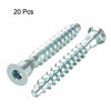 Picture of uxcell Furniture Confirmat Screw 7x49mm Hex Socket Wood Screws Zinc Plated 20pcs