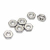 Picture of 8-32 Hex Nut, Coarse Thread Hexagon Nut,18-8 Stainless Steel Hex Nut, Silver Tone,100 Pcs