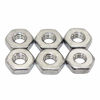 Picture of 8-32 Hex Nut, Coarse Thread Hexagon Nut,18-8 Stainless Steel Hex Nut, Silver Tone,100 Pcs