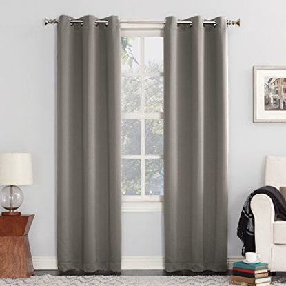 Picture of Sun Zero Easton Blackout Energy Efficient Grommet Curtain Panel, 40x95, Gray