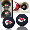 Picture of 2pcs Auto Cup Holder Coasters with Kansas City Chiefs Logo,2.75-Inch Diameter Car Interior Accessories Durable Non Slip Silicone Logo Cup Mat for All Vehicles.(for Kansas City Chiefs)