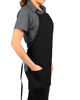 Picture of Black Adjustable Bib Apron - 3 Pocket