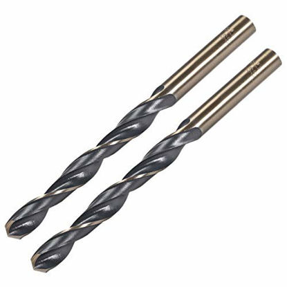 Picture of uxcell Reduced Shank Twist Drill Bits 8.5mm High Speed Steel 4341 with 8.5mm Shank 2 Pcs