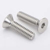 Picture of M4-0.7 x 25mm Flat Head Socket Cap Screws, Stainless Steel 18-8 (304), Bright Finish, DIN 7991, Allen Socket Drive, 50 PCS