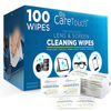 Picture of Care Touch Lens Cleaning Wipes, 100 Pre-Moistened and Individually Wrapped Lens Cleaning Wipes - Great for Eyeglasses, Tablets, Camera Lenses, Screens, Keyboards and Delicate Surfaces