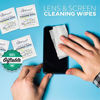 Picture of Care Touch Lens Cleaning Wipes, 100 Pre-Moistened and Individually Wrapped Lens Cleaning Wipes - Great for Eyeglasses, Tablets, Camera Lenses, Screens, Keyboards and Delicate Surfaces