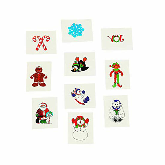  Christmas Temporary Tattoos Stocking Stuffers for Kids Boys  Girls, Glow in the Night Dark Kids Tattoos, Christmas Party Favors Supplies  Decorations, Christmas Fun Dollar Items for Kids (10 sheets) : Toys