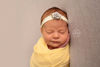 Picture of AMOS and SAWYER Cheesecloth Wrap, Hand Dyed, 36"x72" (Before Dying), Grade 50 Cheesecloth, Newborn Baby Layer Photography Prop (Lemon Yellow)