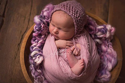 Picture of AMOS and SAWYER Cheesecloth Wrap, Hand Dyed, 36"x72" (Before Dying), Grade 50 Cheesecloth, Newborn Baby Layer Photography Prop (Antique Purple)