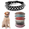 Picture of DOGGYZSTYLE Spiked Studded Rivet Leather Dog Collar for Cats Puppy Small Medium Pets(Black,XS)