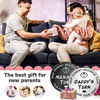 Picture of 2 Pieces Fun New Parents Decision Coin Double-Sided Decision Making Coin New Baby Presents Pregnancy Presents for First Time Mom New Dad Presents for Christmas Thanksgiving Sliver and Black