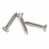 Picture of 100PCS #10 x 5/8" (3/8" to 2" Available) Flat Head Sheet Metal Screws Phillips Drive Wood Screws, 304 Stainless Steel 18-8, Self Tapping