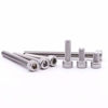 Picture of M5-0.8 x 25mm Socket Head Cap Screws Bolts (M3 to M10 Available) 50 PCS, 304 Stainless Steel 18-8, Allen Socket Drive, Full Thread, Machine Thread, Bright Finish