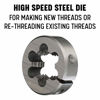 Picture of Drill America 7/8"-20 X 2" OD High Speed Steel Round Adjustable Die, DWT Series