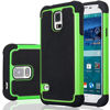 Picture of Galaxy S5 Case, Samsung S5 Cover, Jeylly Shock Absorbing Hard Plastic Outer + Rubber Silicone Inner Scratch Defender Bumper Rugged Hard Case Cover for Samsung Galaxy S5 S V G900 - Green